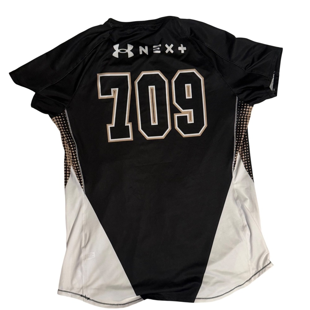 Under Armour Next Womens Volleyball Jersey Black White Gold 709 UJVJG1W Large‎